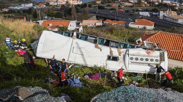 Bus crash in madeira