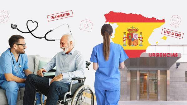 Spain healthcare collage