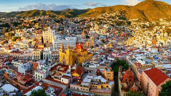 Guanajuato Panoramic Aerial View Mexico 