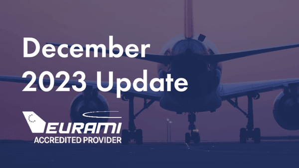 plane on runway EURAMI December 2023