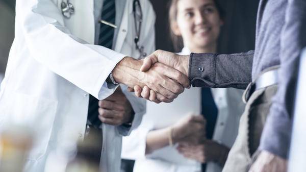 Doctor handshake