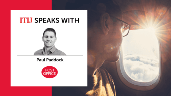 Graphic of man looking out airplane window