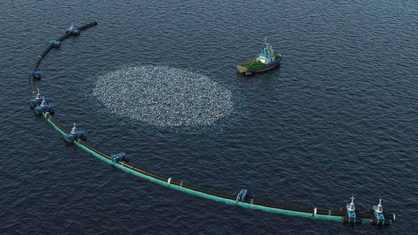Image of ocean cleaning system