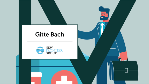 Illustration graphic of business man and doctor bag 