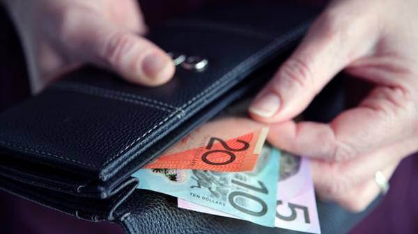 Australian dollars wallet money