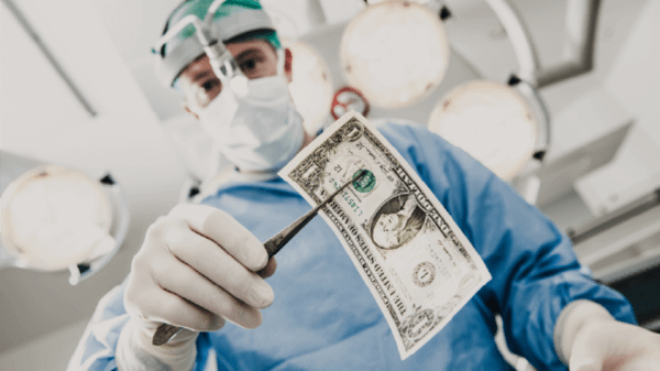 Doctor with money