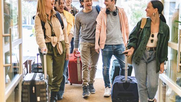 Students travelling
