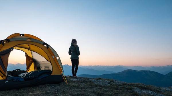 Backpacking mountains tent