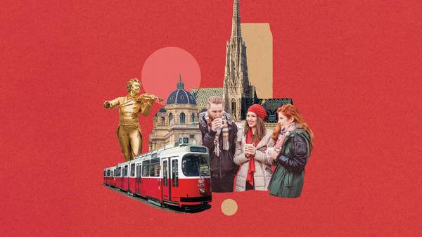 Collage of things to do in Vienna