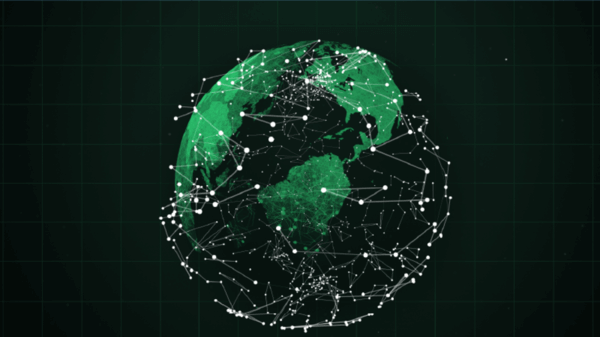 The world with lots of connections on