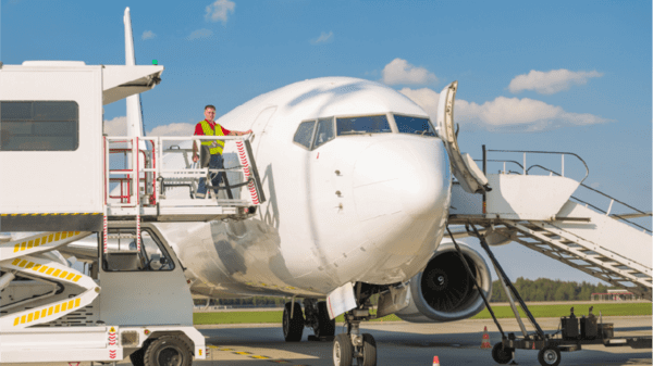 Transferring into a plane
