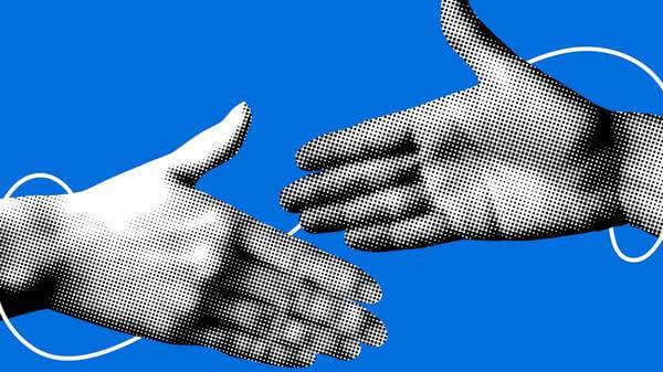 Business partner handshake