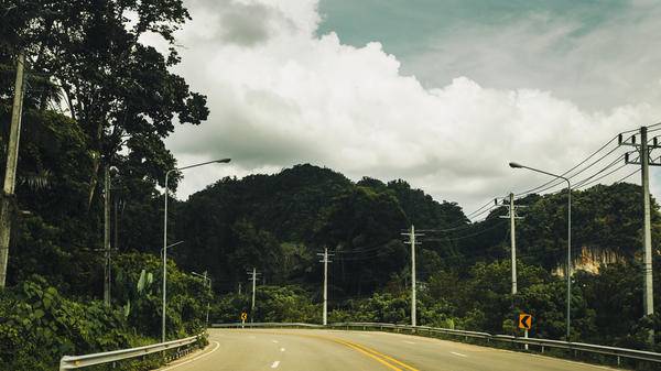 Road in Krabi province, Thailand