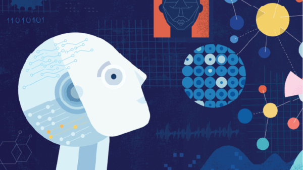 Illustration of ai robot