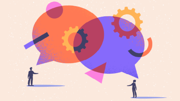 illustration of people communicating