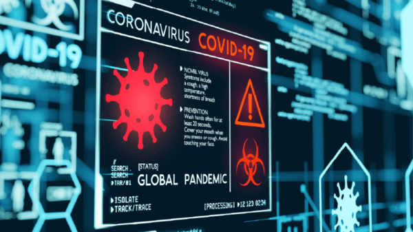 Image screen of COVID