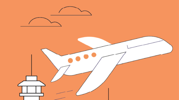 Plane in the sky
