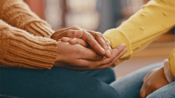 Holding hands