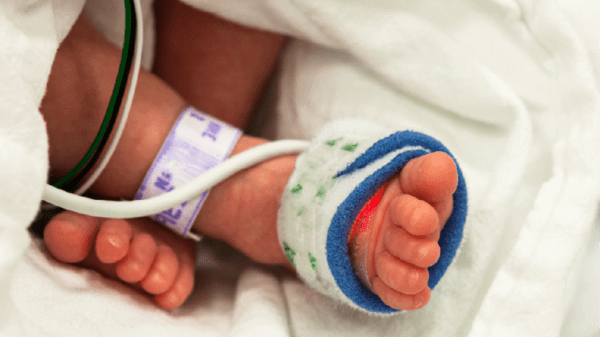 Baby in hospital