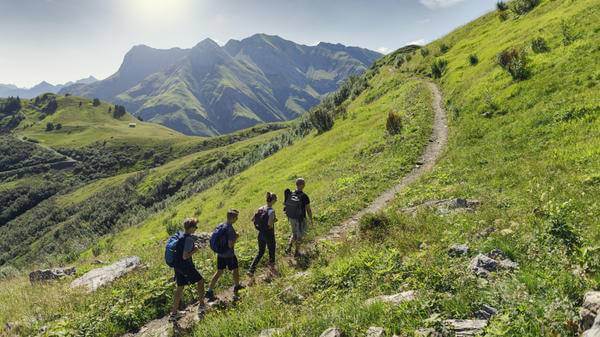 Hiking holiday with family