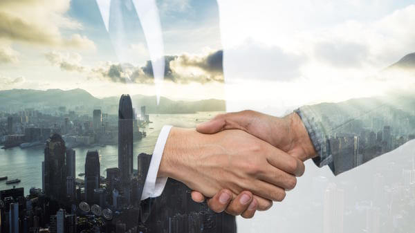 Hong Kong handshake