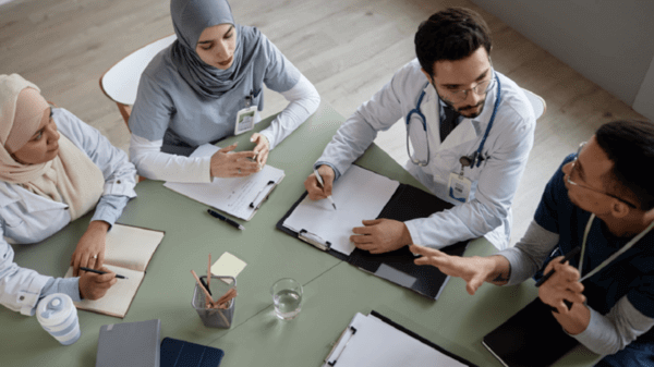 Doctors in a meeting