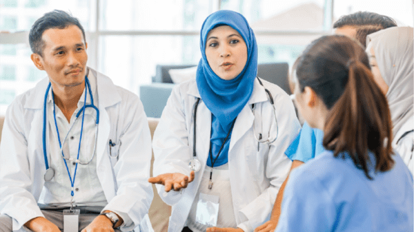 Doctors in a meeting