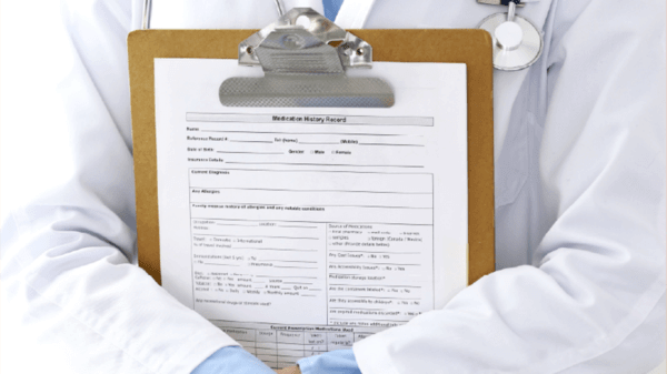 Doctor with clipboard