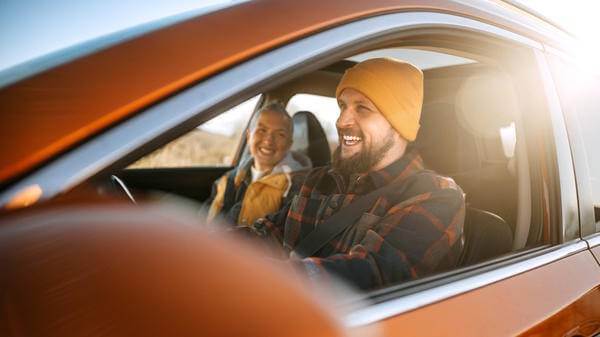 Car drivers road trip