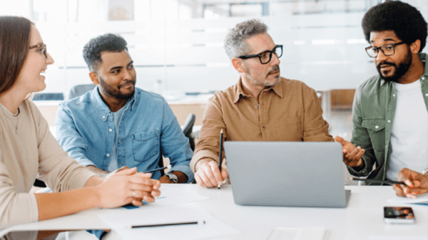 People talking in a meeting