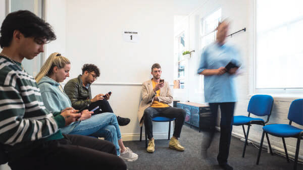 People in waiting room