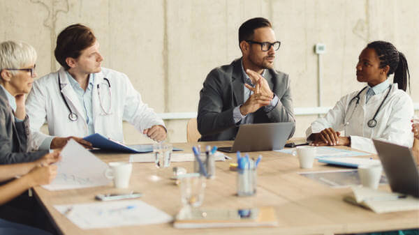 Doctors in a meeting