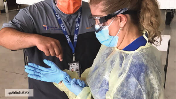PPE on doctors
