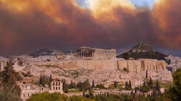 Athens wildfire