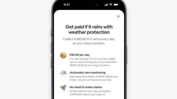 Airbnb and Chubb launch automated rainfall insurance across Europe 2